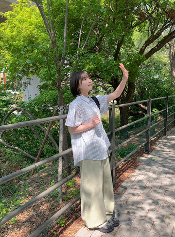 Viewer Summer Stripe Short Sleeve Shirt